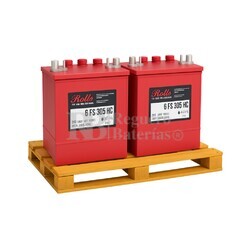 Pack 2 bateras ROLLS 6FS305HC | 6 Voltios 410 Amperios C100